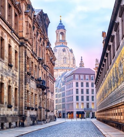 View of the Frauenkirche cathedral and Procession of Princes wall in Dresden, Germany. (Photo:©Xantana/Dreamstime.com)