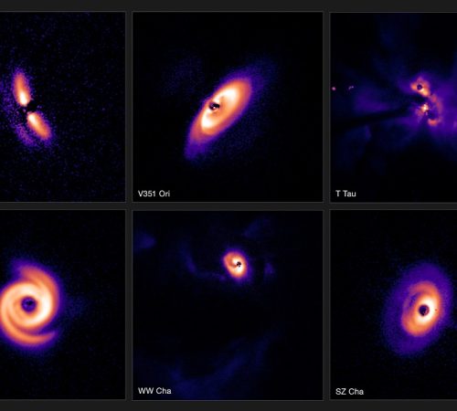 This research brings together observations of more than 80 young stars that might have planets forming around them in spectacular discs. (Photo: ESO/C. Ginski, A. Garufi, P.-G. Valegård et al.)