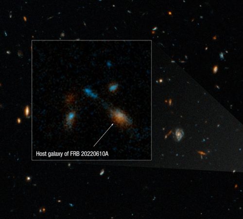 Hubble photographs home of farthest fast radio burst. (Photo: NASA, ESA, STScI, Alexa Gordon (Universidad Northwestern))
