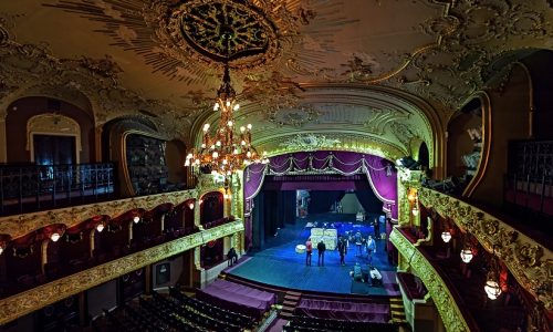 Interior of Chernivtsi Music Drama Theater in Chernivtsi, Ukraine. (Photo:© Ksya/Dreamstime.com)