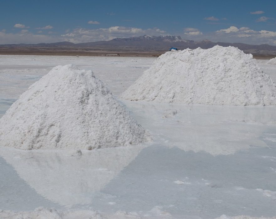 The Salar de Uyuni in the Bolivian altiplano - a salt-covered surface generated by the evaporation of seawater that was locked in a lake when the Andes Mountains emerged at its formation - is home to what could be the world's largest lithium deposit. (Photo: © Andreas Muth Hegener/Dreamstime.com)